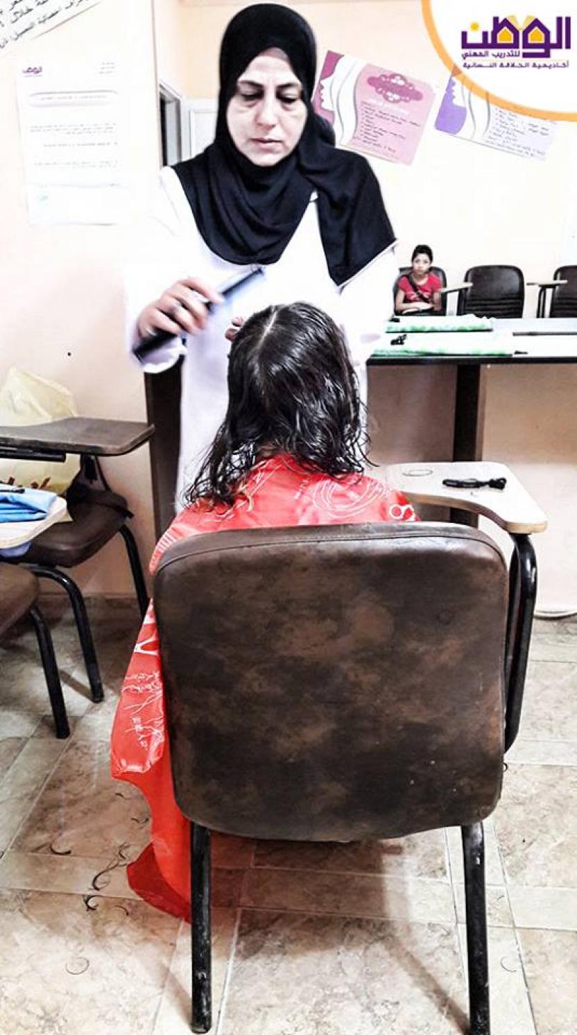 First phase test of hair cutting